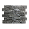 Natural Black Quartzite Stacked Stone Panels
